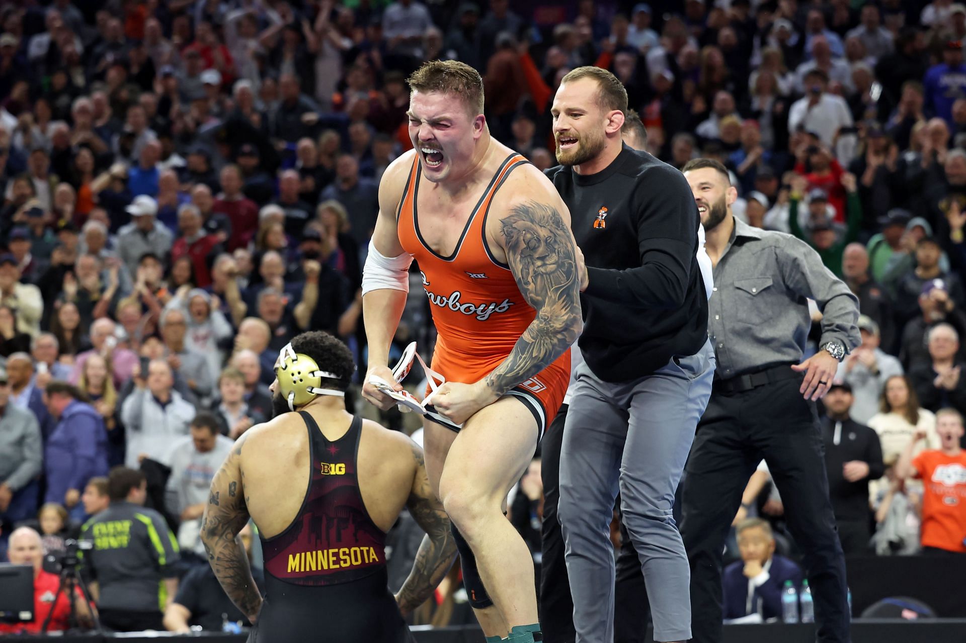 David Taylor at 2025 NCAA Division I Men's Wrestling Championship - Source: Getty